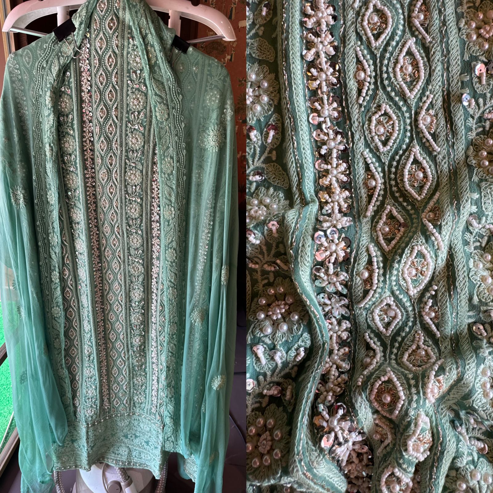 Pure Georgette Suits with Handwork done